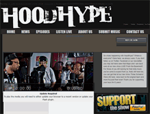 Tablet Screenshot of hoodhype.com